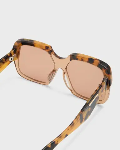 Karen Walker Beveled Two-Tone Acetate Square Sunglasses | Thumbnail 4 Karen Walker Beveled Two-Tone Acetate Square Sunglasses | Thumbnail 4