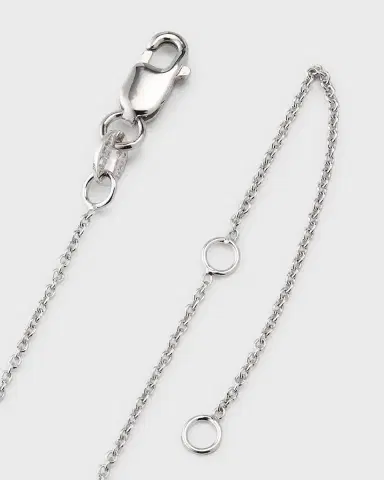 Roberto Coin 18K White Gold Diamond Bunny Pendant Necklace | Thumbnail 4 Roberto Coin 18K White Gold Diamond Bunny Pendant Necklace | Thumbnail 4