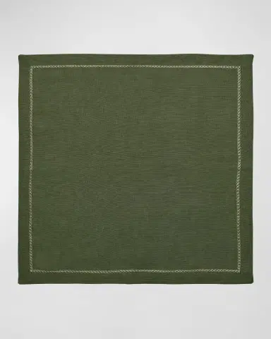 Kim Seybert Napkin Classic, Olive | Thumbnail 2 Kim Seybert Napkin Classic, Olive | Thumbnail 2
