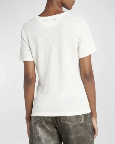 Golden Goose Journey Short-Sleeve Embroidered Pocket T-Shirt | Thumbnail 3 Golden Goose Journey Short-Sleeve Embroidered Pocket T-Shirt | Thumbnail 3