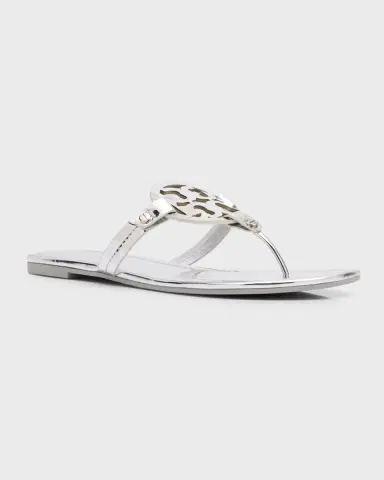 Tory Burch Miller Metallic Logo Thong Sandals | Thumbnail 3 Tory Burch Miller Metallic Logo Thong Sandals | Thumbnail 3