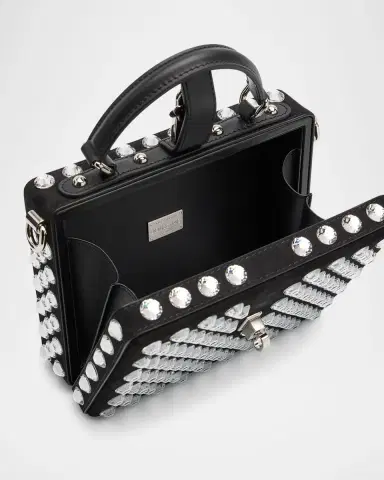 Dolce & Gabbana Crystal Box Leather Top-Handle Bag | Thumbnail 3 Dolce & Gabbana Crystal Box Leather Top-Handle Bag | Thumbnail 3