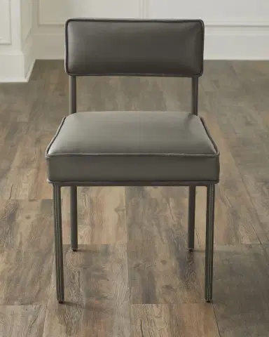 Arteriors Topanga Leather Dining Side Chair | Thumbnail 1 Arteriors Topanga Leather Dining Side Chair | Thumbnail 1