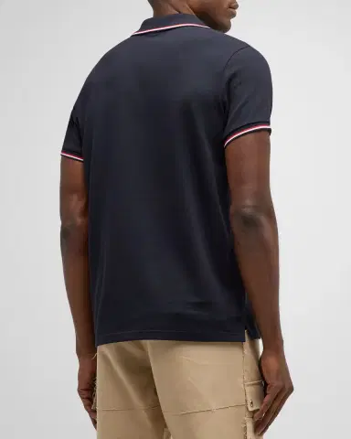 Moncler Men's Tipped Polo Shirt | Thumbnail 2 Moncler Men's Tipped Polo Shirt | Thumbnail 2