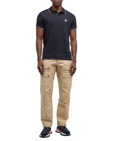 Moncler Men's Tipped Polo Shirt | Thumbnail 1 Moncler Men's Tipped Polo Shirt | Thumbnail 1