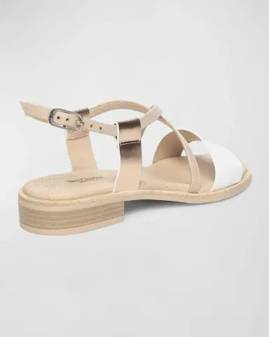 NeroGiardini Mixed Leather Crisscross Slingback Sandals | Thumbnail 2 NeroGiardini Mixed Leather Crisscross Slingback Sandals | Thumbnail 2