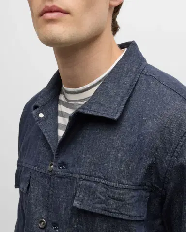 Rodd & Gunn Men's Little Valley Chambray Trucker Jacket | Thumbnail 4 Rodd & Gunn Men's Little Valley Chambray Trucker Jacket | Thumbnail 4