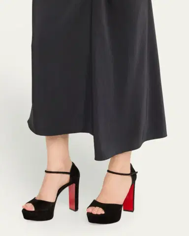 Christian Louboutin 130mm Sandaloo Suede Platform Sandals | Thumbnail 2 Christian Louboutin 130mm Sandaloo Suede Platform Sandals | Thumbnail 2