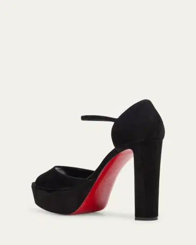 Christian Louboutin 130mm Sandaloo Suede Platform Sandals | Thumbnail 4 Christian Louboutin 130mm Sandaloo Suede Platform Sandals | Thumbnail 4