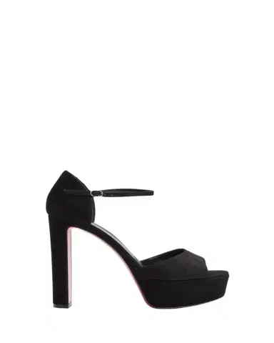 Christian Louboutin 130mm Sandaloo Suede Platform Sandals | Thumbnail 1 Christian Louboutin 130mm Sandaloo Suede Platform Sandals | Thumbnail 1