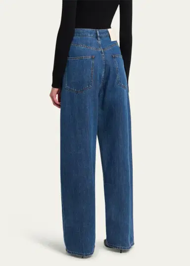 Valentino Garavani Wide-Leg Denim Jeans | Thumbnail 3 Valentino Garavani Wide-Leg Denim Jeans | Thumbnail 3