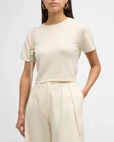 Sablyn Charleston Short-Sleeve Cashmere Sweater | Thumbnail 4 Sablyn Charleston Short-Sleeve Cashmere Sweater | Thumbnail 4