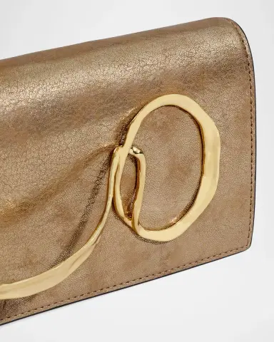 ALEXIS BITTAR Twisted Metallic Leather Clutch Bag | Thumbnail 5 ALEXIS BITTAR Twisted Metallic Leather Clutch Bag | Thumbnail 5
