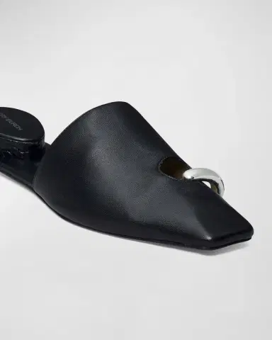 Tory Burch Leather Toe-Ring Ballerina Mules | Thumbnail 5 Tory Burch Leather Toe-Ring Ballerina Mules | Thumbnail 5
