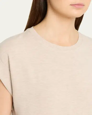 MAJESTIC FILATURES French Terry Rolled-Cuff Short-Sleeve Crewneck Tee | Thumbnail 5 MAJESTIC FILATURES French Terry Rolled-Cuff Short-Sleeve Crewneck Tee | Thumbnail 5