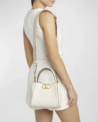 Valentino Garavani Alltime VLOGO Small Leather Top-Handle Bag | Thumbnail 2 Valentino Garavani Alltime VLOGO Small Leather Top-Handle Bag | Thumbnail 2