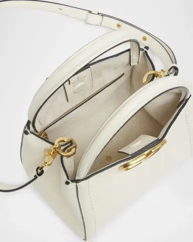 Valentino Garavani Alltime VLOGO Small Leather Top-Handle Bag | Thumbnail 3 Valentino Garavani Alltime VLOGO Small Leather Top-Handle Bag | Thumbnail 3