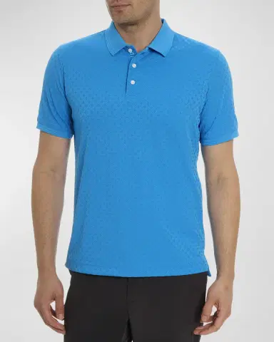 Robert Graham Men's Elias Jacquard Knit Polo Shirt | Thumbnail 3 Robert Graham Men's Elias Jacquard Knit Polo Shirt | Thumbnail 3
