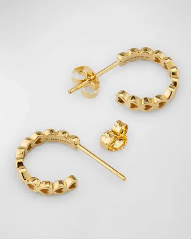 Jennifer Meyer Mini Heart Hoop Earrings | Thumbnail 4 Jennifer Meyer Mini Heart Hoop Earrings | Thumbnail 4