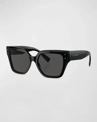 Dolce & Gabbana Monochrome Acetate & Plastic Butterfly Sunglasses | Thumbnail 3 Dolce & Gabbana Monochrome Acetate & Plastic Butterfly Sunglasses | Thumbnail 3