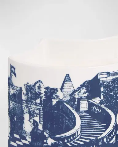 FORNASETTI Scented Nesting Size Candle Blue & White/ Giardino Settecentesco | Thumbnail 2 FORNASETTI Scented Nesting Size Candle Blue & White/ Giardino Settecentesco | Thumbnail 2