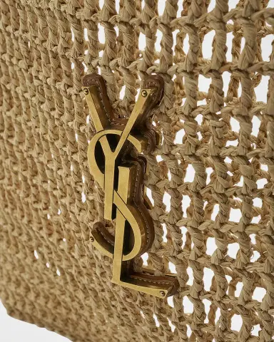 Saint Laurent Oxalis YSL Monogram Shoulder Bag in Raffia with Bronze Hardware | Thumbnail 5 Saint Laurent Oxalis YSL Monogram Shoulder Bag in Raffia with Bronze Hardware | Thumbnail 5