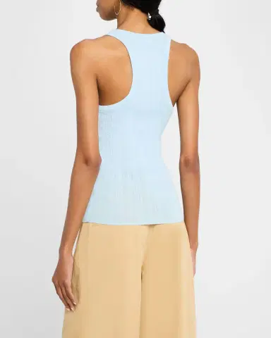 A.L.C. Iris Striped Scoop-Neck Tank Top | Thumbnail 2 A.L.C. Iris Striped Scoop-Neck Tank Top | Thumbnail 2