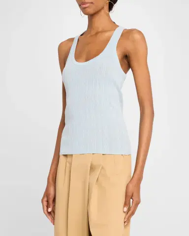 A.L.C. Iris Striped Scoop-Neck Tank Top | Thumbnail 3 A.L.C. Iris Striped Scoop-Neck Tank Top | Thumbnail 3