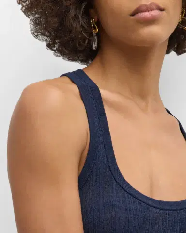 A.L.C. Iris Striped Scoop-Neck Tank Top | Thumbnail 8 A.L.C. Iris Striped Scoop-Neck Tank Top | Thumbnail 8