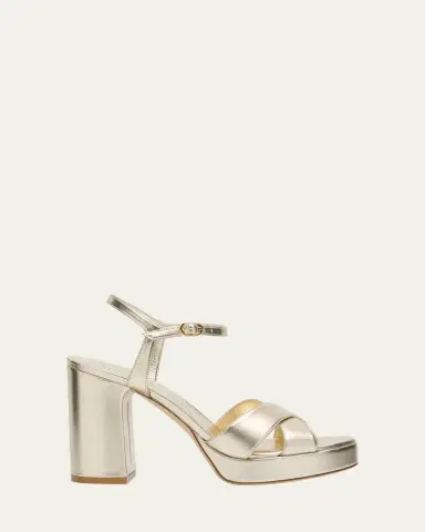 Stuart Weitzman Dayna Metallic Crisscross Platform Sandals | Thumbnail 11 Stuart Weitzman Dayna Metallic Crisscross Platform Sandals | Thumbnail 11