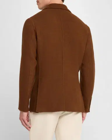 Stefano Ricci Men's Solid Wool Blazer | Thumbnail 3 Stefano Ricci Men's Solid Wool Blazer | Thumbnail 3