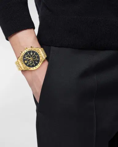Versace Chrono Master IP Yellow Gold Bracelet Watch, 44mm | Thumbnail 2 Versace Chrono Master IP Yellow Gold Bracelet Watch, 44mm | Thumbnail 2