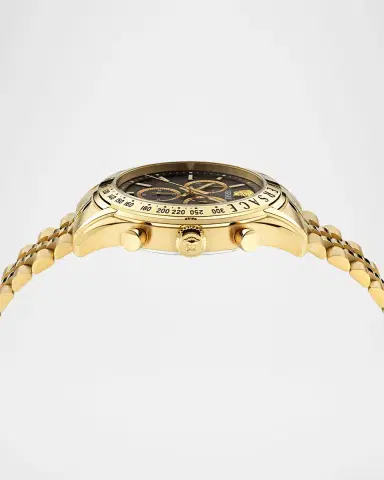 Versace Chrono Master IP Yellow Gold Bracelet Watch, 44mm | Thumbnail 3 Versace Chrono Master IP Yellow Gold Bracelet Watch, 44mm | Thumbnail 3