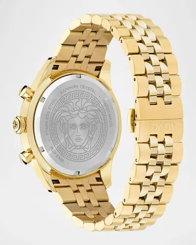 Versace Chrono Master IP Yellow Gold Bracelet Watch, 44mm | Thumbnail 4 Versace Chrono Master IP Yellow Gold Bracelet Watch, 44mm | Thumbnail 4