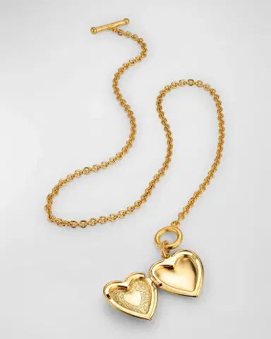 Ben-Amun Gold Heart Initial Locket Necklace | Thumbnail 3 Ben-Amun Gold Heart Initial Locket Necklace | Thumbnail 3