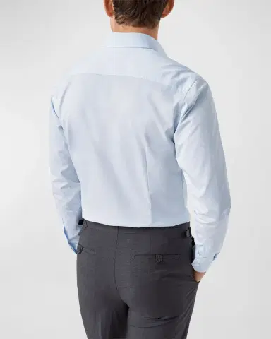 Eton Men's Contemporary Fit Elevated Twill Shirt | Thumbnail 3 Eton Men's Contemporary Fit Elevated Twill Shirt | Thumbnail 3
