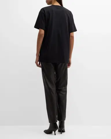 Toteme Short-Sleeve Straight Cotton T-Shirt | Thumbnail 6 Toteme Short-Sleeve Straight Cotton T-Shirt | Thumbnail 6