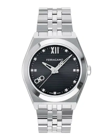 Ferragamo Vega New Bracelet Watch with Diamonds, 40mm | Thumbnail 1 Ferragamo Vega New Bracelet Watch with Diamonds, 40mm | Thumbnail 1