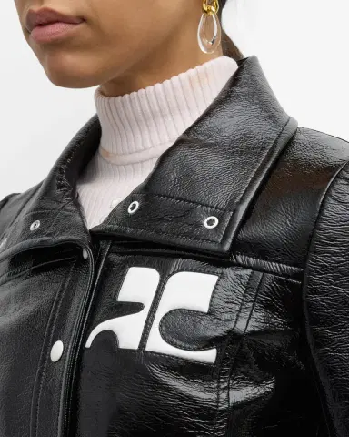 Courrèges Reedition Vinyl Belted A-Line Trench Coat | Thumbnail 5 Courrèges Reedition Vinyl Belted A-Line Trench Coat | Thumbnail 5