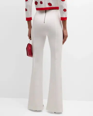 ALICE + OLIVIA Emiko High-Waisted Slit-Cuff Pants | Thumbnail 2 ALICE + OLIVIA Emiko High-Waisted Slit-Cuff Pants | Thumbnail 2