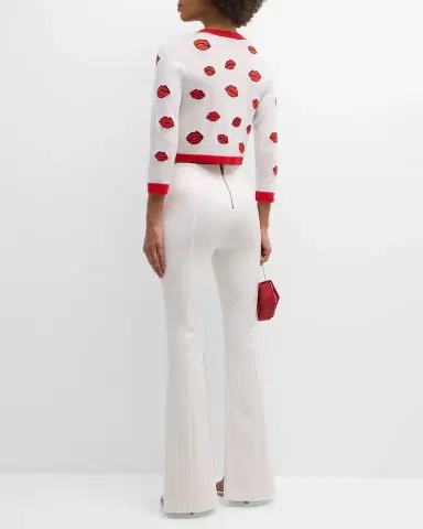ALICE + OLIVIA Emiko High-Waisted Slit-Cuff Pants | Thumbnail 6 ALICE + OLIVIA Emiko High-Waisted Slit-Cuff Pants | Thumbnail 6