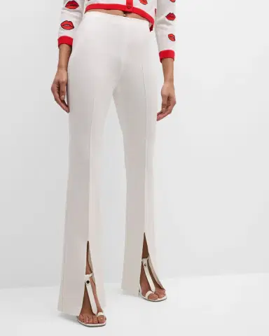 ALICE + OLIVIA Emiko High-Waisted Slit-Cuff Pants | Thumbnail 7 ALICE + OLIVIA Emiko High-Waisted Slit-Cuff Pants | Thumbnail 7