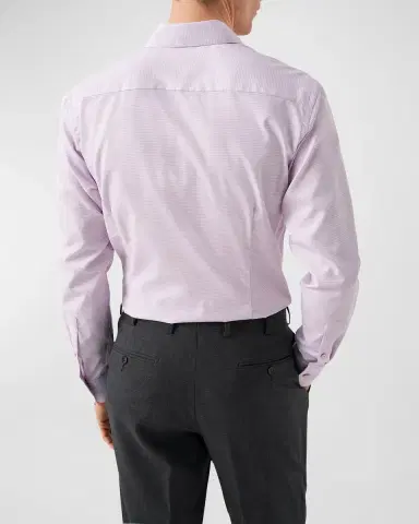 Eton Men's Contemporary Fit Elevated Pique Shirt | Thumbnail 4 Eton Men's Contemporary Fit Elevated Pique Shirt | Thumbnail 4