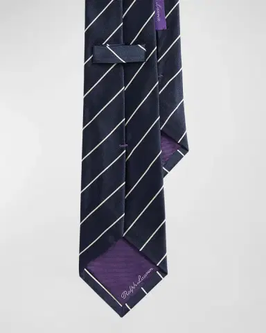 Ralph Lauren Purple Label Striped Silk Satin Tie | Thumbnail 2 Ralph Lauren Purple Label Striped Silk Satin Tie | Thumbnail 2