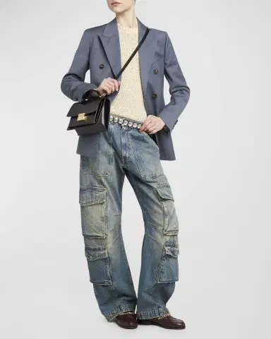 Golden Goose Venezia Flap Leather Crossbody Bag | Thumbnail 18 Golden Goose Venezia Flap Leather Crossbody Bag | Thumbnail 18