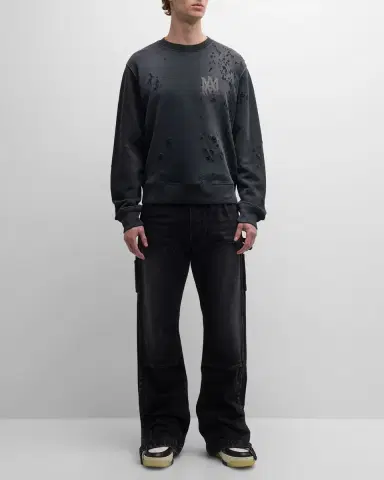 Amiri Men 's MA Logo Shotgun Sweatshirt | Thumbnail 2 Amiri Men 's MA Logo Shotgun Sweatshirt | Thumbnail 2