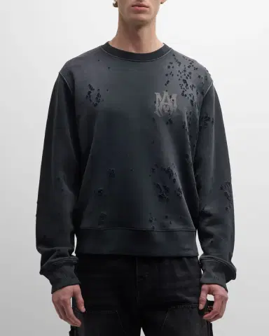 Amiri Men 's MA Logo Shotgun Sweatshirt | Thumbnail 4 Amiri Men 's MA Logo Shotgun Sweatshirt | Thumbnail 4