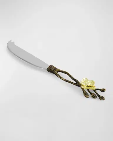 Michael Aram Gold Orchid Cheeseboard with Knife | Thumbnail 4 Michael Aram Gold Orchid Cheeseboard with Knife | Thumbnail 4
