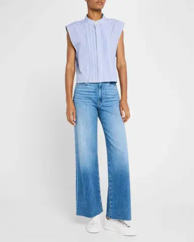 PAIGE Anessa Cropped Raw Hem Jeans | Thumbnail 2 PAIGE Anessa Cropped Raw Hem Jeans | Thumbnail 2