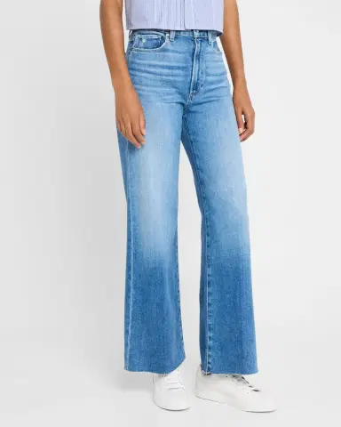 PAIGE Anessa Cropped Raw Hem Jeans | Thumbnail 4 PAIGE Anessa Cropped Raw Hem Jeans | Thumbnail 4